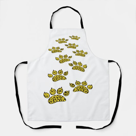 Leopard Pawプリント エプロン (正面)