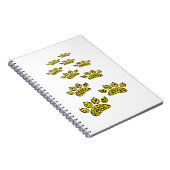 Leopard Pawプリント ノートブック (右側)