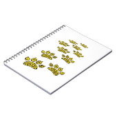 Leopard Pawプリント ノートブック (左側)