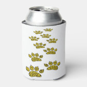 Leopard Pawプリント 缶クーラー (缶正面)