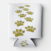 Leopard Pawプリント 缶クーラー (正面)