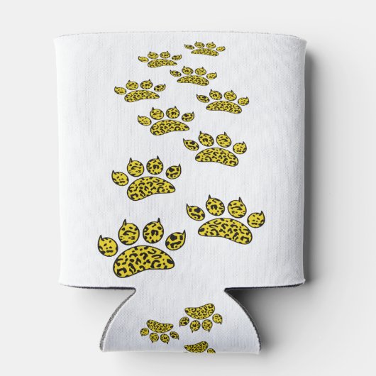Leopard Pawプリント 缶クーラー (裏面)