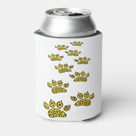 Leopard Pawプリント 缶クーラー (缶裏面)