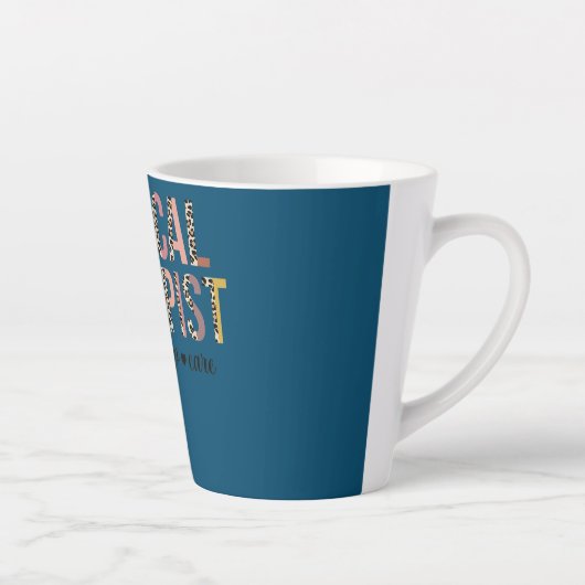 Leopard Physical Therapist PT PTA Therapy カフェラテマグ (右)