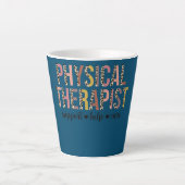 Leopard Physical Therapist PT PTA Therapy カフェラテマグ (正面)