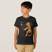 Leopard Playing Ano Valentines Day Funny Leopard  Tシャツ (正面フル)