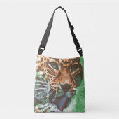 Leopard Portrait Tasche クロスボディバッグ (正面)