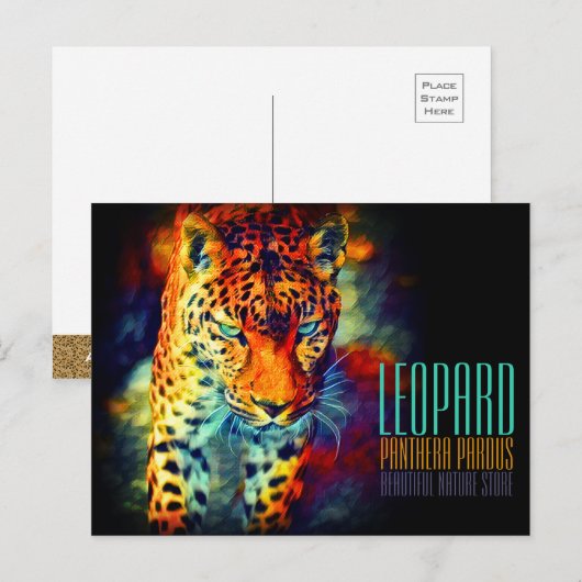 Leopard [Postcard] ポストカード (正面/裏面)