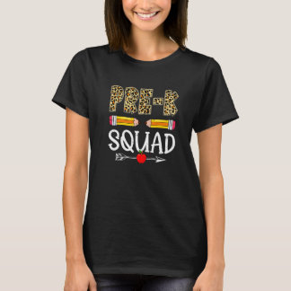 Leopard Pre K Squad First Day Back To School Tシャツ