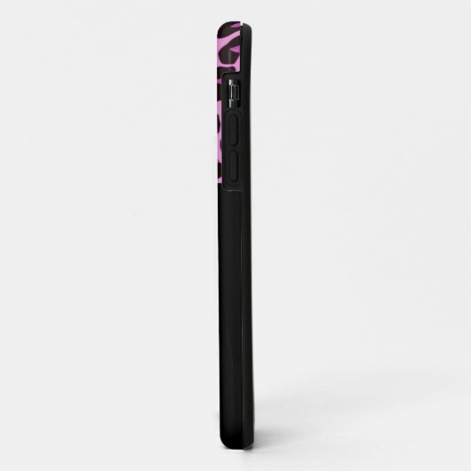 Leopard PrintとDiamonds Case-Mate iPhoneケース (裏面/左)