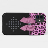 Leopard PrintとDiamonds Case-Mate iPhoneケース (裏面(横))
