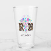 Leopard Printの「RN」 - カラフル Medical Logo タンブラーグラス (裏面)
