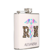 Leopard Printの「RN」 - カラフル Medical Logo フラスク (右)