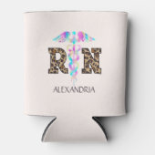 Leopard Printの「RN」 - カラフル Medical Logo 缶クーラー (正面)