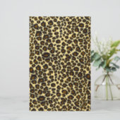 Leopard Printひな形 便箋 (スタンド正面)