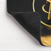 Leopard Printエレガント Monogramスクリプト – マウスパッド (コーナー)