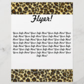 Leopard Printカスタマイズ可能フライヤー チラシ (裏面)