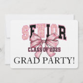 Leopard Printシニアお祝い 招待状 (正面)