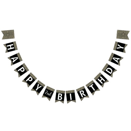 Leopard Printバナー、カスタマイズ可能 バンティングフラッグ (全)