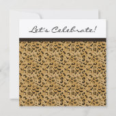 Leopard Printパーティの招待状 招待状 (裏面)