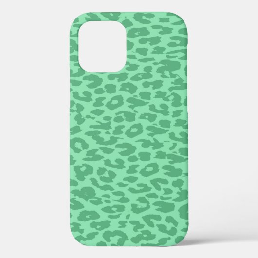 Leopard Printファーミディアムターコイズカラー Case-Mate iPhoneケース (裏面)