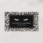 Leopard Print付き睫毛 名刺 (正面)