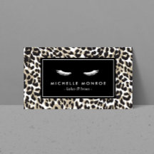 Leopard Print付き睫毛