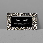 Leopard Print付き睫毛 名刺