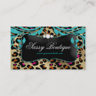 Leopard Print名刺青の渦巻きジュエリー 名刺