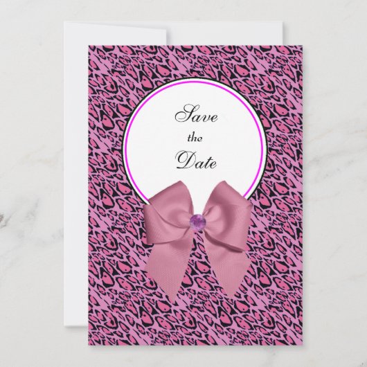 Leopard Print日付の保存 セーブザデート (正面)