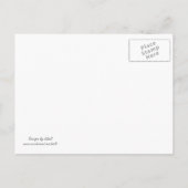 Leopard Print日付の保存 案内ポストカード (裏面)