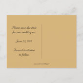 Leopard Print日付の保存 案内ポストカード (裏面)