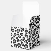 Leopard Print白黒とグレー フェイバーボックス (オープン)