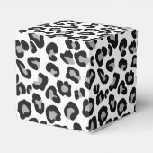 Leopard Print白黒とグレー フェイバーボックス (裏面サイド)