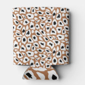 Leopard Print:アフリカ動物デザイン。 缶クーラー (裏面)