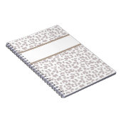 Leopard Print カスタムパーソナライズされた Notebook ノートブック (右側)