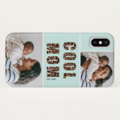 Leopard Print クール Mom 2フォトコラージミント Case-Mate iPhoneケース (裏面(横))