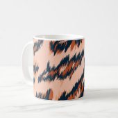 Leopard Print:シームレスなデザイン。 コーヒーマグカップ (正面左)