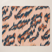 Leopard Print:シームレスなデザイン。 シェルパブランケット (正面(横))