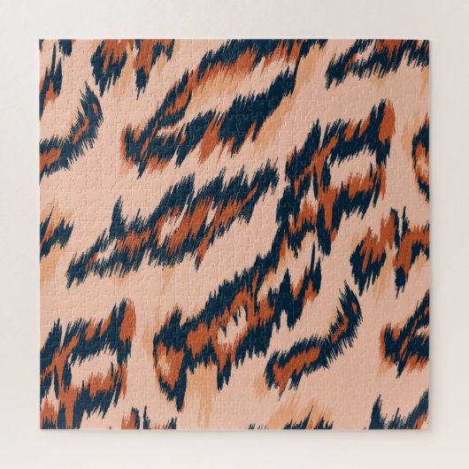 Leopard Print:シームレスなデザイン。 ジグソーパズル (縦)