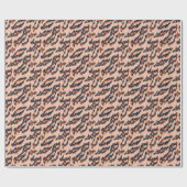 Leopard Print:シームレスなデザイン。 ラッピングペーパー (フラット)
