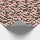 Leopard Print:シームレスなデザイン。 ラッピングペーパー (角)