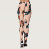 Leopard Print:シームレスなデザイン。 レギンス (裏面)