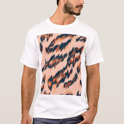 Leopard Print:シームレスなデザイン。 Tシャツ (正面)