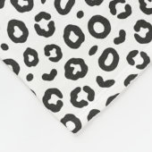 Leopard Print フリースブランケット (角)