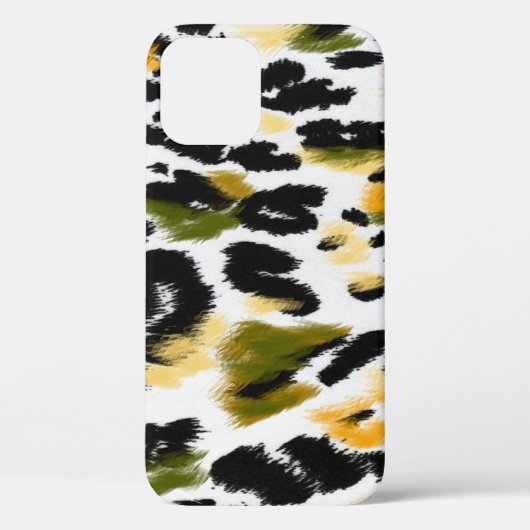 Leopard Print：動物のテクスチャ背景 Case-Mate iPhoneケース (裏面)