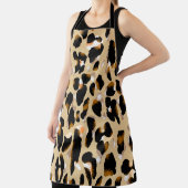 Leopard Print：動物の模様のクレイズ エプロン (インサイチュ)