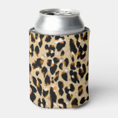 Leopard Print：動物の模様のクレイズ 缶クーラー (缶正面)