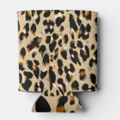 Leopard Print：動物の模様のクレイズ 缶クーラー (裏面)
