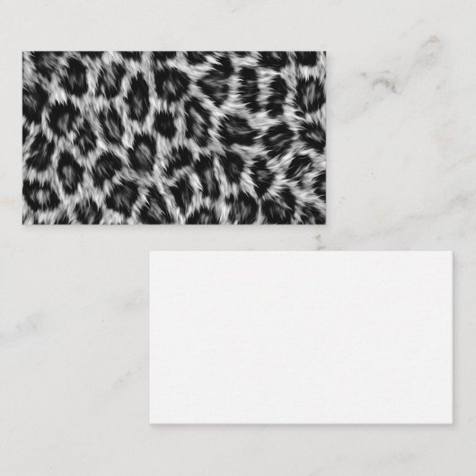 Leopard Print 名刺 (正面/裏面)
